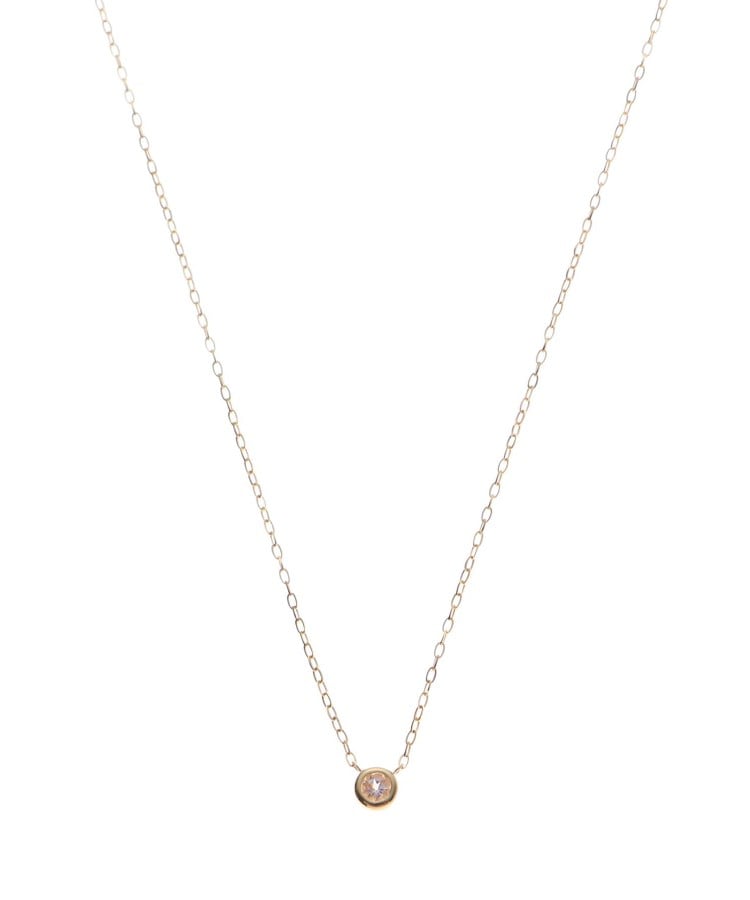 4月誕生石】K10YGモルガナイトネックレス(ネックレス) | Tetii 4月誕生石】K10YGモルガナイトネックレス(ネックレス) | Tetii