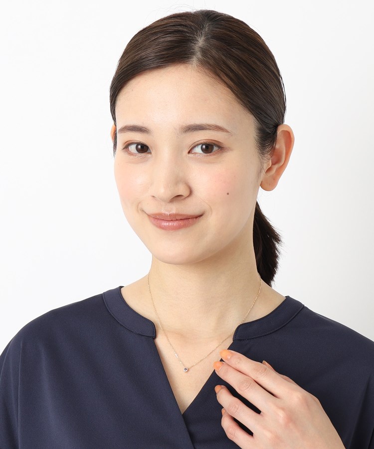 12月誕生石】K10YGタンザナイトネックレス(ネックレス 12月誕生石】K10YGタンザナイトネックレス(ネックレス