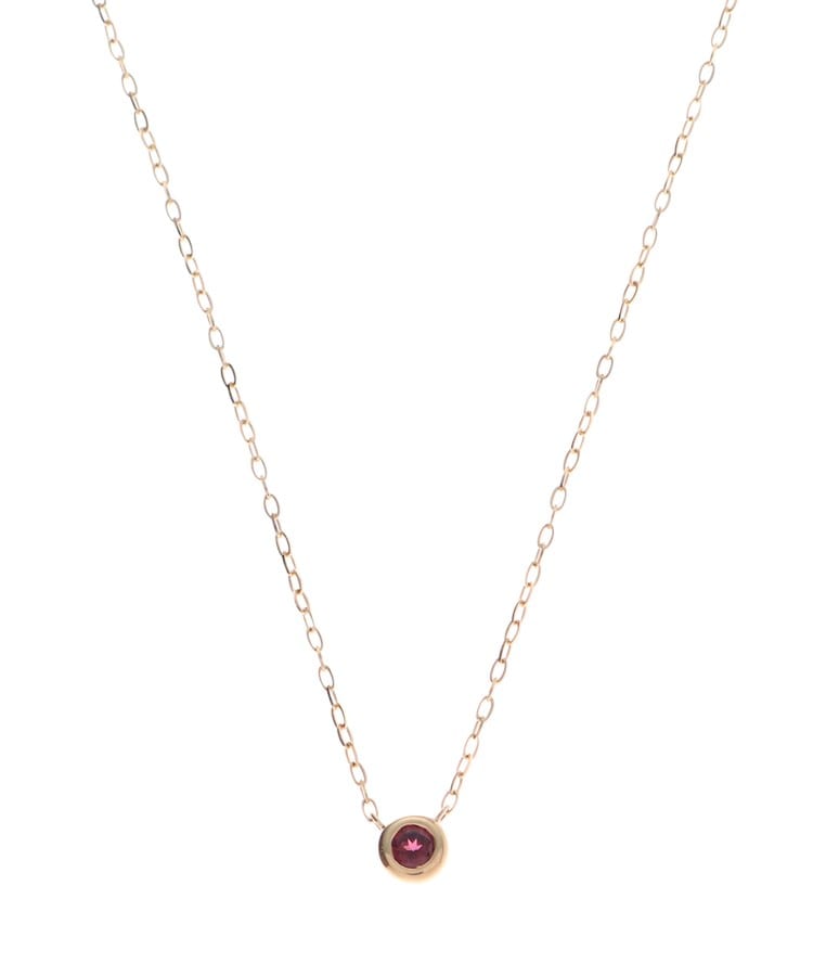 1月誕生石】K10YGガーネットネックレス(ネックレス) | Tetii 1月誕生石】K10YGガーネットネックレス(ネックレス) | Tetii