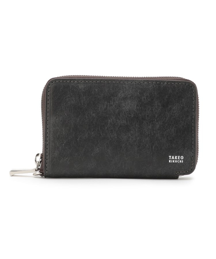 ＜WORLD＞ TAKEKO KIKUCHI LEATHER GOODS(タケオキクチレザーグッズ) ラウンドジップ二つ折りウォレット