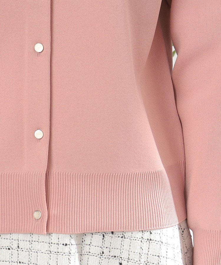 スリードッツ カーディガン plum pink-