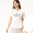 イッツデモ(ITS' DEMO)の【大人スウィート/パール調/ボックスシルェット】ロゴプリント半袖Ｔシャツ20