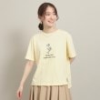 イッツデモ(ITS' DEMO)の【シルエットゆったり】マーガレットプリントTシャツ イエロー(031)