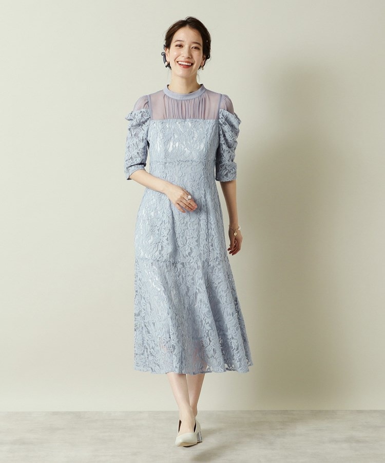 イッツデモ(ITS' DEMO)の【結婚式・パーティに】レース×ラメシアーワンピース＜ドレスコレクション＞2