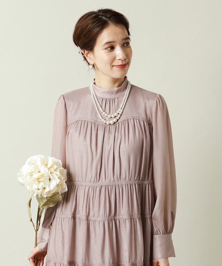 イッツデモ(ITS' DEMO)の【結婚式・パーティに】シャイニー楊柳ワンピース＜ドレスコレクション＞5