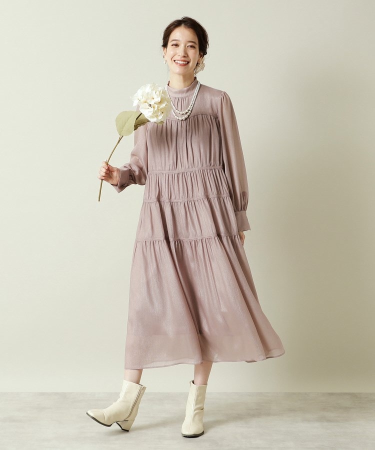 イッツデモ(ITS' DEMO)の【結婚式・パーティに】シャイニー楊柳ワンピース＜ドレスコレクション＞6