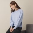 イッツデモ(ITS' DEMO)の【通勤／手洗い可】ラメガーターニット サックスブルー(090)