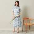 イッツデモ(ITS' DEMO)の【ウエストゴム／手洗い可】ラメストライプ花柄スカート6