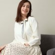 イッツデモ(ITS' DEMO)の【縮みに強い／洗濯機OK】ボウタイリボンニット4