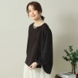 イッツデモ(ITS' DEMO)の【洗濯機OK】異素材コンビリップルプルオーバー9