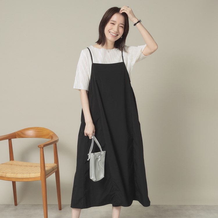 イッツデモ(ITS' DEMO)の【撥水／洗濯機OK】キャミワンピース＜旅服シリーズ＞ マキシ・ロングワンピース