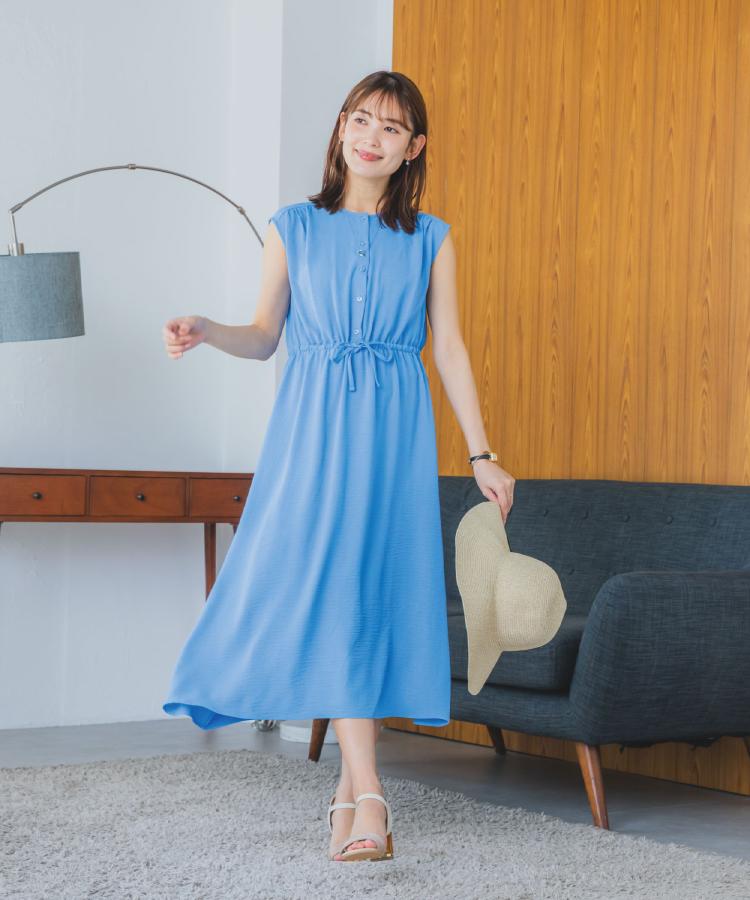 イッツデモ(ITS' DEMO)の【接触冷感／吸水速乾／洗濯機OK】イージーケアドロストワンピース＜ラク服シリーズ＞3