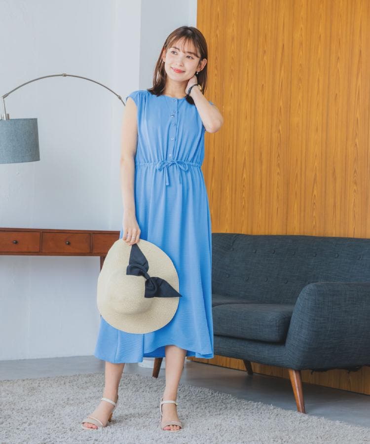 イッツデモ(ITS' DEMO)の【接触冷感／吸水速乾／洗濯機OK】イージーケアドロストワンピース＜ラク服シリーズ＞1