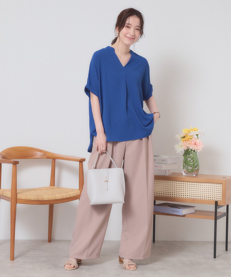イッツデモ(ITS' DEMO)の【接触冷感／吸水速乾／洗濯機OK】イージーケアスキッパーブラウス＜ラク服シリーズ＞17