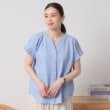 イッツデモ(ITS' DEMO)の【洗濯機OK／洗濯後しわになりにくい】カットサッカー袖タックプルオーバー17