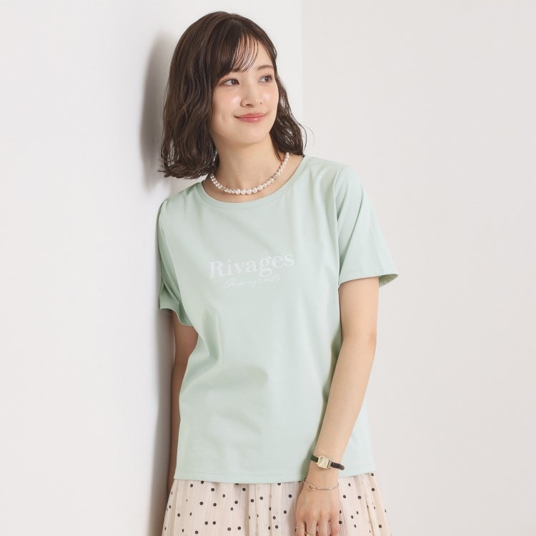 イッツデモ(ITS' DEMO)の【接触冷感／洗濯機OK】フロッキープリントTシャツ Ｔシャツ