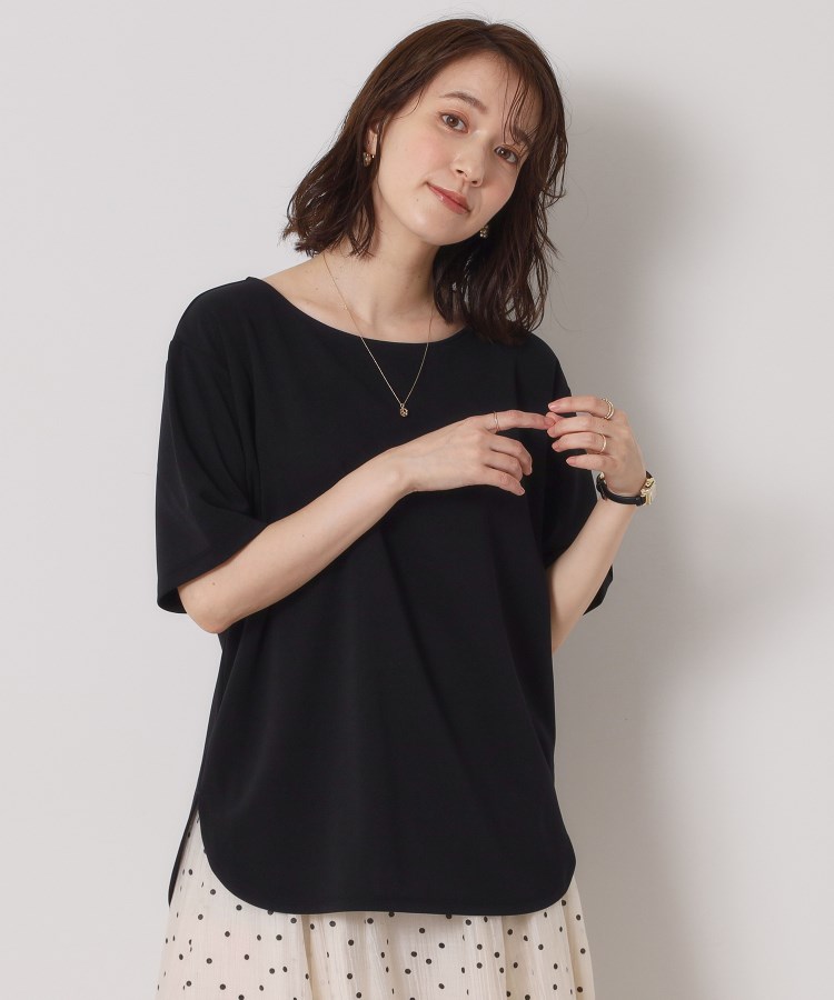 イッツデモ(ITS' DEMO)の【接触冷感／洗濯機OK】カットジョーゼットTシャツ5
