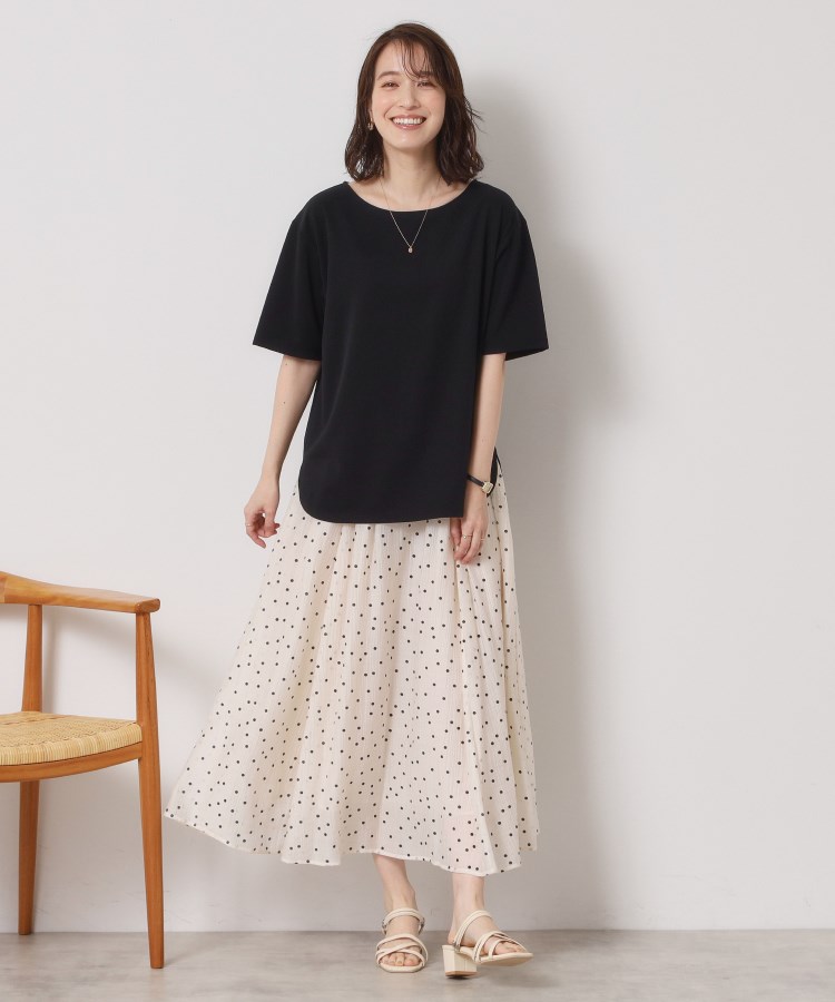 イッツデモ(ITS' DEMO)の【接触冷感／洗濯機OK】カットジョーゼットTシャツ7