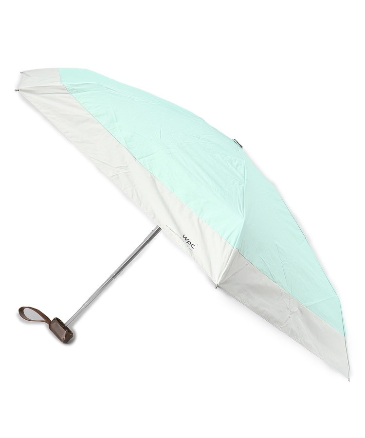 イッツデモ(ITS' DEMO)の晴雨ミニ傘遮光切り継ぎタイニー ライトグリーン(021)