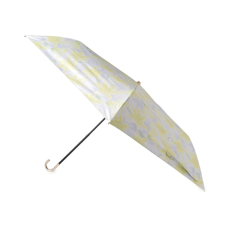 イッツデモ(ITS' DEMO)の【晴雨兼用/UVカット】ミニ傘リリープリントUVスレンダーハンドル53 折りたたみ傘