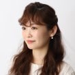 イッツデモ(ITS' DEMO)のフェイクパール付クローバーキュービックイヤリング5