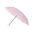 イッツデモ(ITS' DEMO)の【人気の折り畳みビニール傘】Wビニ雨ミニ傘フラワー ピンク(072)