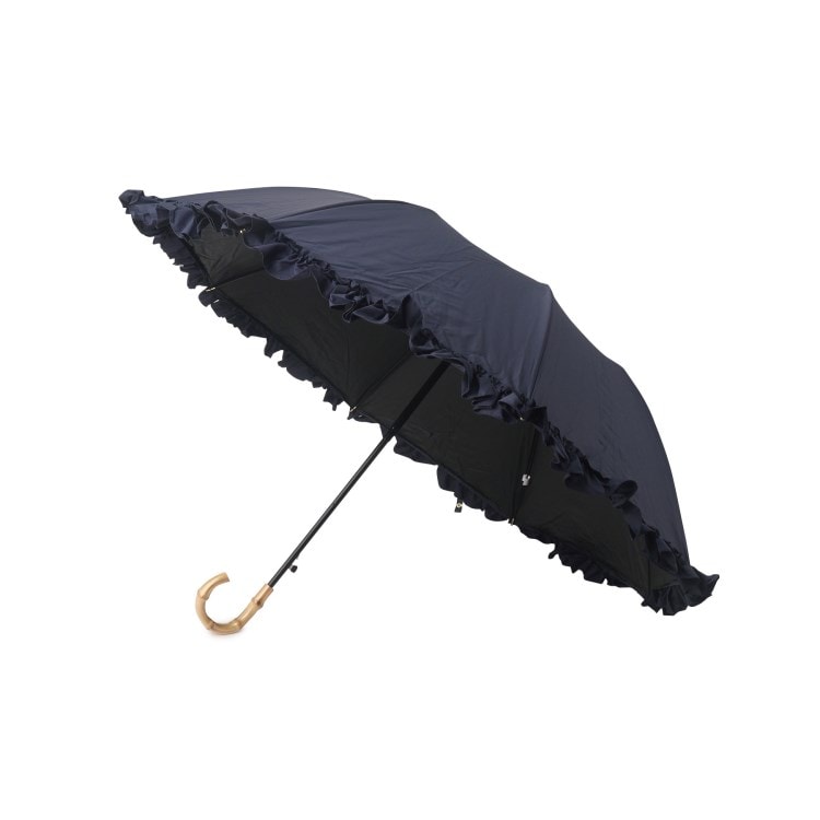 イッツデモ(ITS' DEMO)の【晴雨兼用／日傘／UV対策／折りたたみ傘／ジャンプ式】フリル　50cm遮光傘 折りたたみ傘