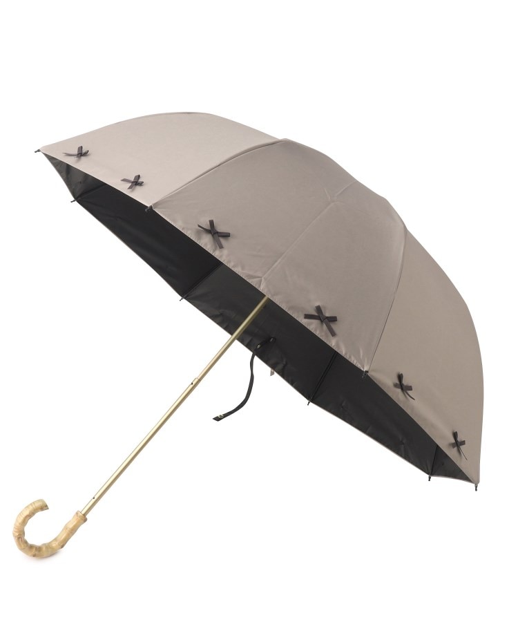 イッツデモ(ITS' DEMO)の【晴雨兼用／日傘／UV対策／折りたたみ傘】リボン50cm遮光1