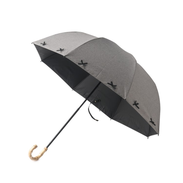 イッツデモ(ITS' DEMO)の【晴雨兼用／日傘／UV対策／折りたたみ傘】リボン50cm遮光 折りたたみ傘