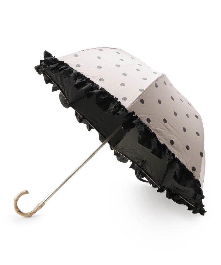 イッツデモ(ITS' DEMO)の【日傘／折り畳み傘／晴雨／UV】フリルドット５０cm遮光1