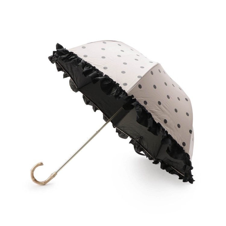 イッツデモ(ITS' DEMO)の【日傘／折り畳み傘／晴雨／UV】フリルドット５０cm遮光