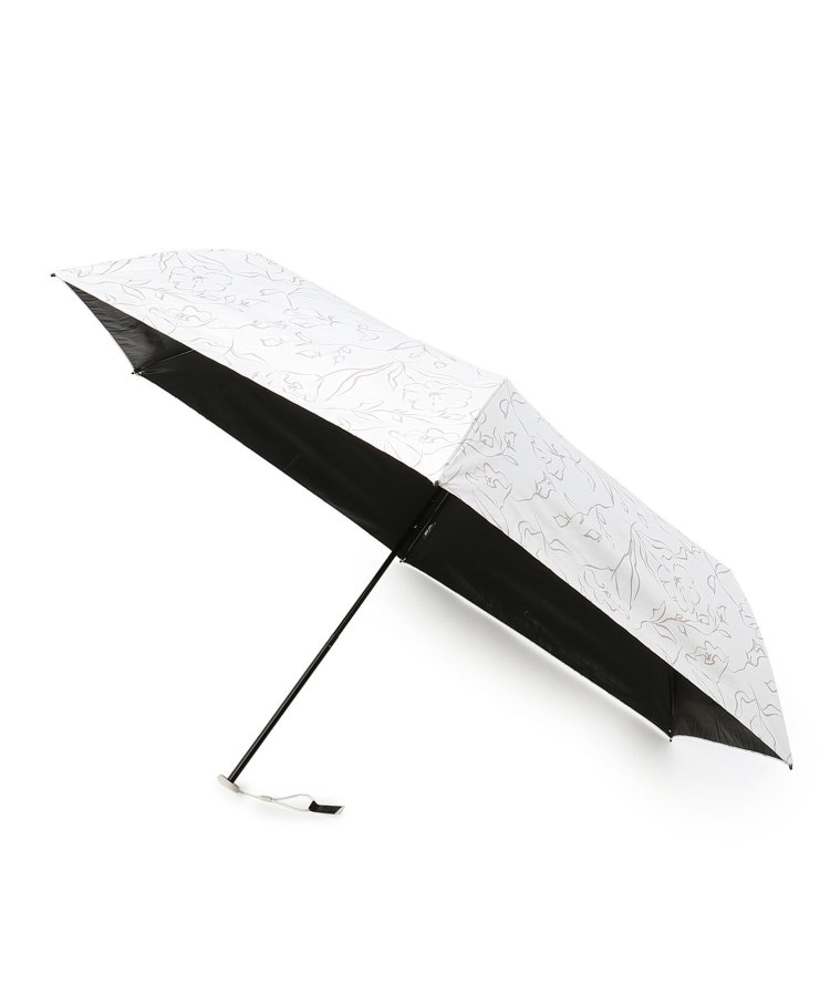 イッツデモ(ITS' DEMO)の【晴雨／折り畳み傘／UV】ハンディーフラワー ホワイト(001)