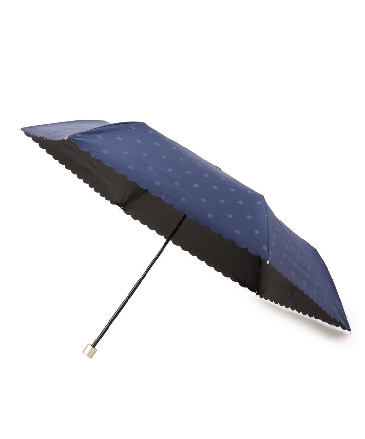 イッツデモ(ITS' DEMO)の【晴雨兼用／折り畳み傘】50cmスリムドット ブルー(093)