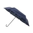 イッツデモ(ITS' DEMO)の【晴雨兼用／日傘／折り畳み傘】遮光クラシックフリル ブルー(093)
