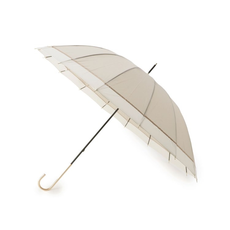 イッツデモ(ITS' DEMO)の【晴雨兼用／雨傘／長傘】16本骨切り継ぎライン 長傘