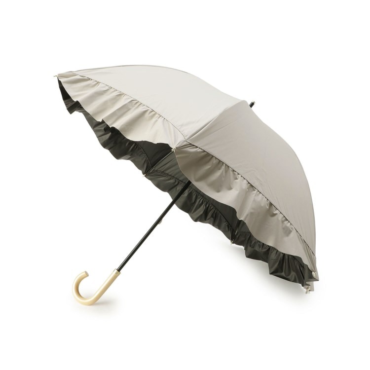 イッツデモ(ITS' DEMO)の【晴雨兼用／日傘／長傘】遮光ドームパラソルフリル 長傘