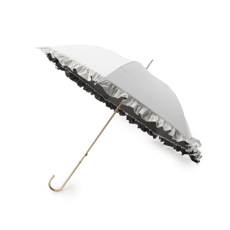 イッツデモ(ITS' DEMO)の【長傘／晴雨兼用／UV遮光／軽量】エアリーライト55cmフリル 長傘