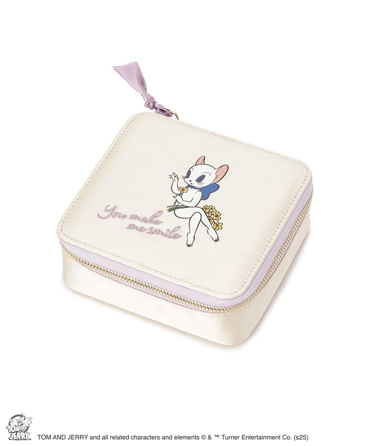 イッツデモ(ITS' DEMO)の＜TOM and JERRY＞ガールズスクエアポーチ アイボリー(004)