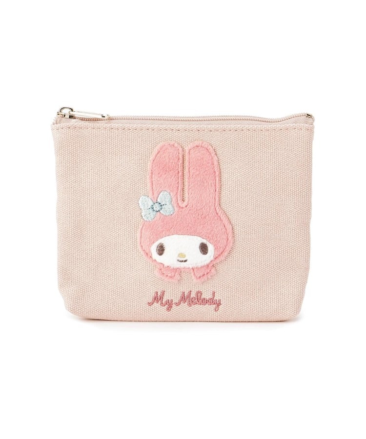売れ筋アイテムラン マイメロディ＞ふわふわワッペンティッシュポーチ（ポーチ 財布・ケース・小物入れ
