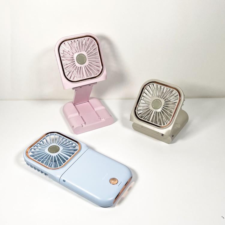 イッツデモ(ITS' DEMO)の【モバイルバッテリー機能付き】５ＷＡＹハンディファン 季節家電