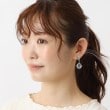 イッツデモ(ITS' DEMO)の透かしターコイズカラー揺れイヤリング5