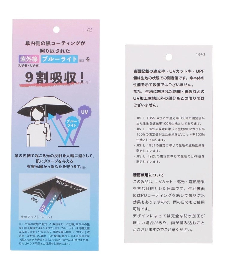 イッツデモ(ITS' DEMO)の【折り畳み傘／晴雨兼用】遮光クラシックフリル7