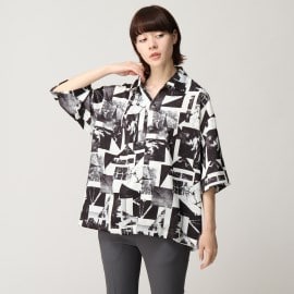 ティーケー タケオ キクチ(レディース)(tk.TAKEO KIKUCHI(Ladies))のCONTRAST コラージュシャツ シャツ・ブラウス