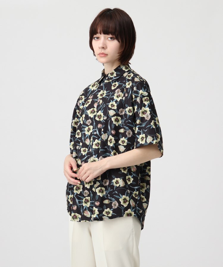 ティーケー タケオ キクチ(レディース)(tk.TAKEO KIKUCHI(Ladies))のmystic flowers シャツ ブラック(419)