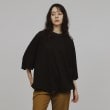 ティーケー タケオ キクチ(レディース)(tk.TAKEO KIKUCHI(Ladies))のエアリーマシュマロドロスト半袖カットソー ブラック(019)