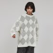 ティーケー タケオ キクチ(レディース)(tk.TAKEO KIKUCHI(Ladies))の透かし編みダイヤニットプルオーバー オフホワイト(003)