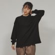 ティーケー タケオ キクチ(レディース)(tk.TAKEO KIKUCHI(Ladies))のカラーワッフルオーバーサイズカットソー ブラック(019)