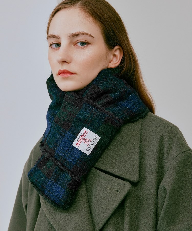 ハリスツイード生地使用 差し込みマフラー/Harris Tweed ハリスツイード生地使用 差し込みマフラー/Harris Tweed