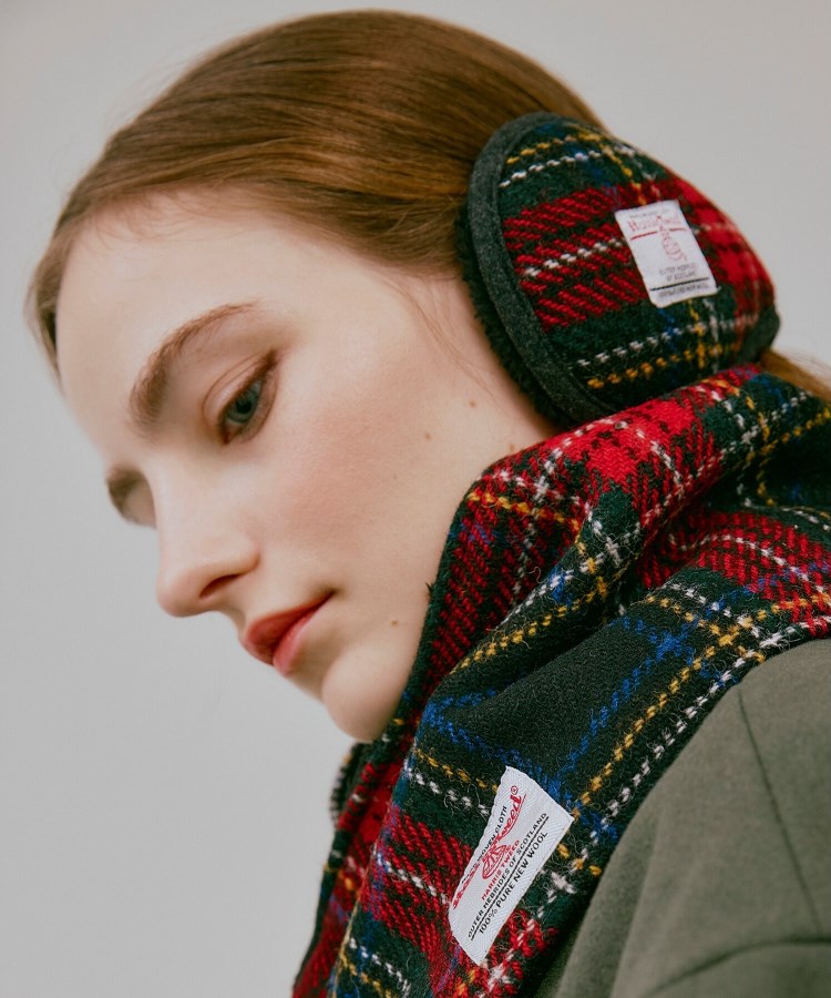 ハリスツイード生地使用 イヤーマフラー/Harris Tweed ハリスツイード生地使用 イヤーマフラー/Harris Tweed