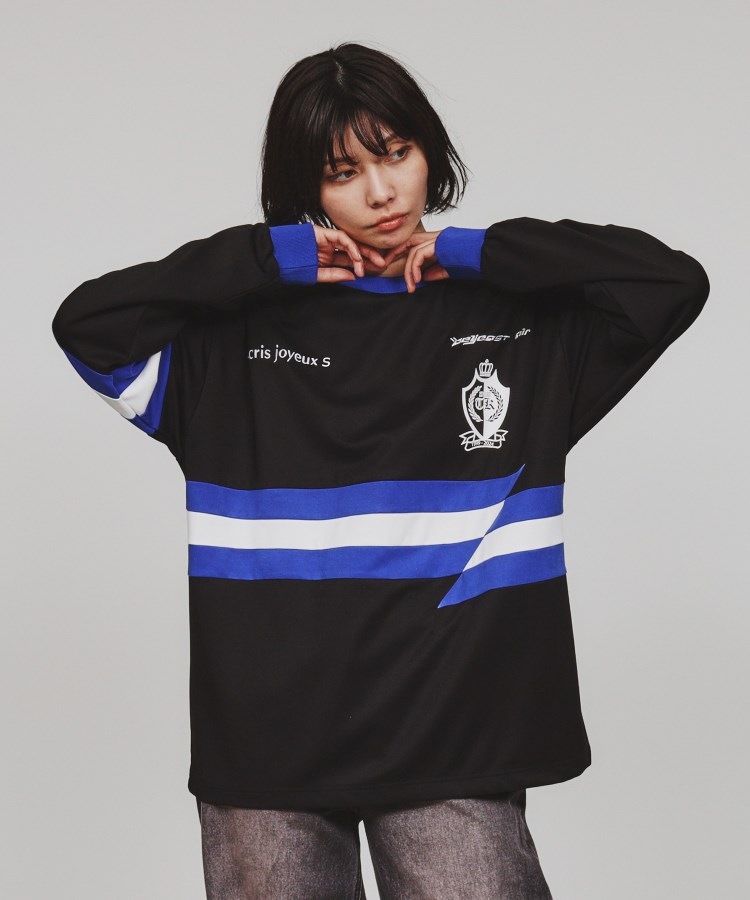 ティーケー タケオ キクチ(レディース)(tk.TAKEO KIKUCHI(Ladies))のストライプスイッチゲームシャツ ブラック(019)